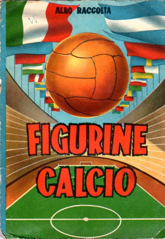 Album di figurine calcio d'epoca